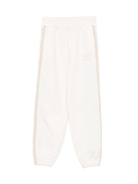 Pantaloni sportivi per bambina Elisabetta Franchi La Mia Bambina beige con righe laterali EFPA2980FF002 0085 ElISABETTA FRANCHI 