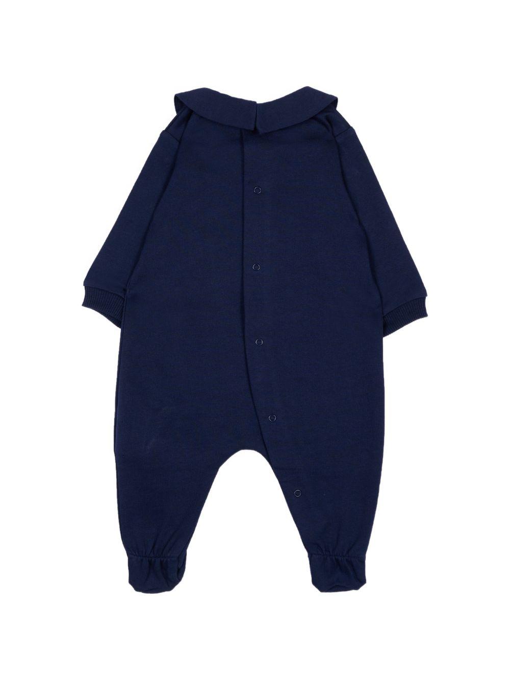 Tutina per neonato Moschino Kids blu con stampa Teddy Bear MUY09OLCA40 40016 MOSCHINO KIDS 