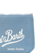 Pochette Aline MC2 Saint Barth azzurra con logo a contrasto ALI0053 00583L MC2 ST. BARTH KIDS 