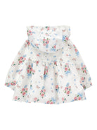 Giacca per neonata Monnalisa bianca con stampa a fiori 39G100 7026 0099 MONNALISA KIDS 