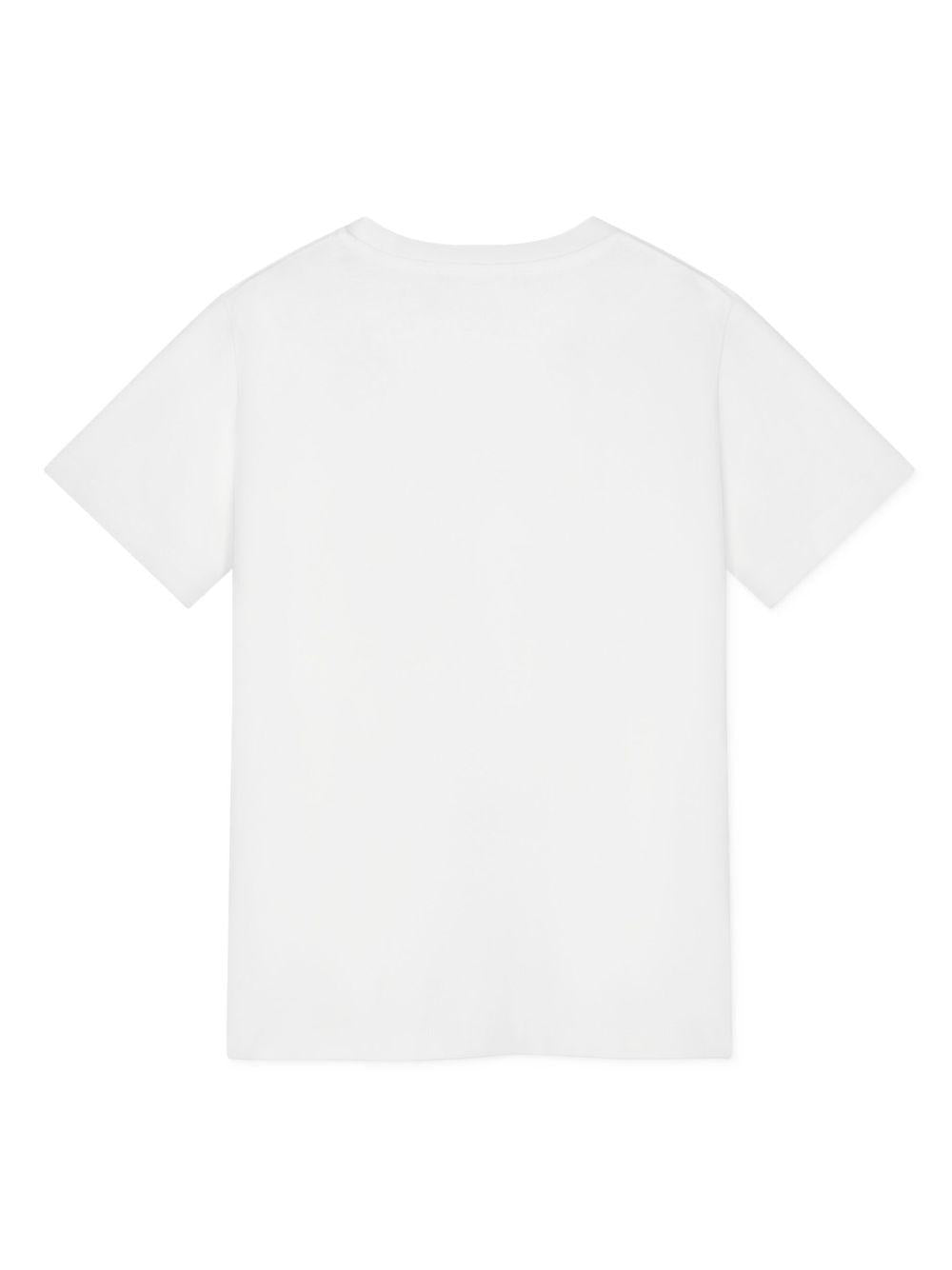 T-shirt per bambini Versace Kids bianca con stampa medusa sul davanti 10002391A11718 2W270 VERSACE KIDS 
