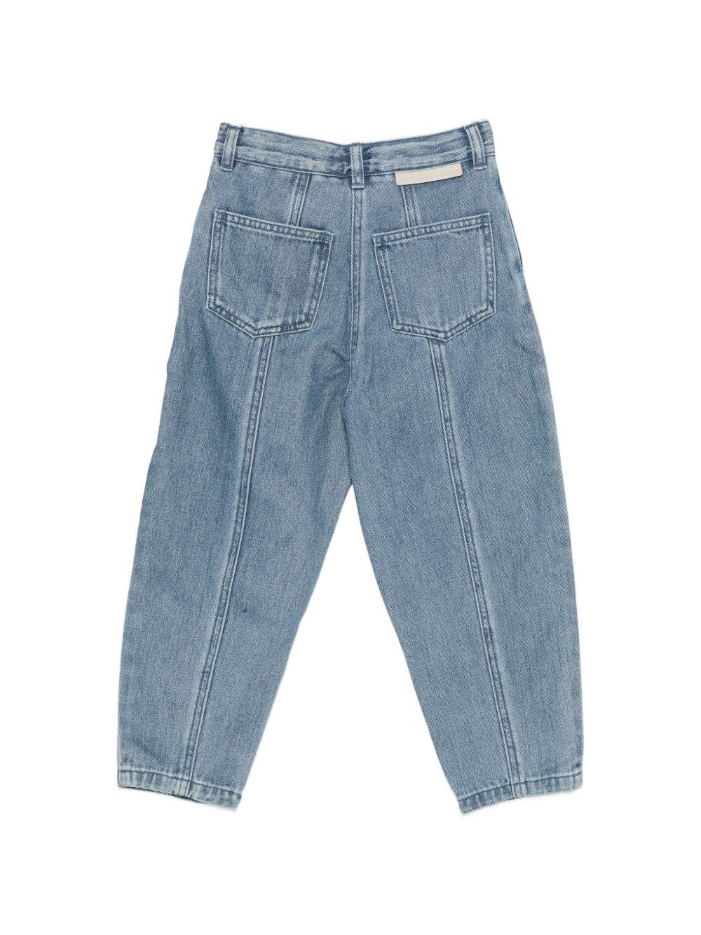 Jeans per bambina Stella McCartney Kids in denim con toppe a contrasto TZ6A70 Z0746 641 STELLA McCARTNEY KIDS 