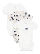 Set di tre tutine per neonati Petit Bateau multicolore con design balene A0CD1 00 PETIT BATEAU KIDS 