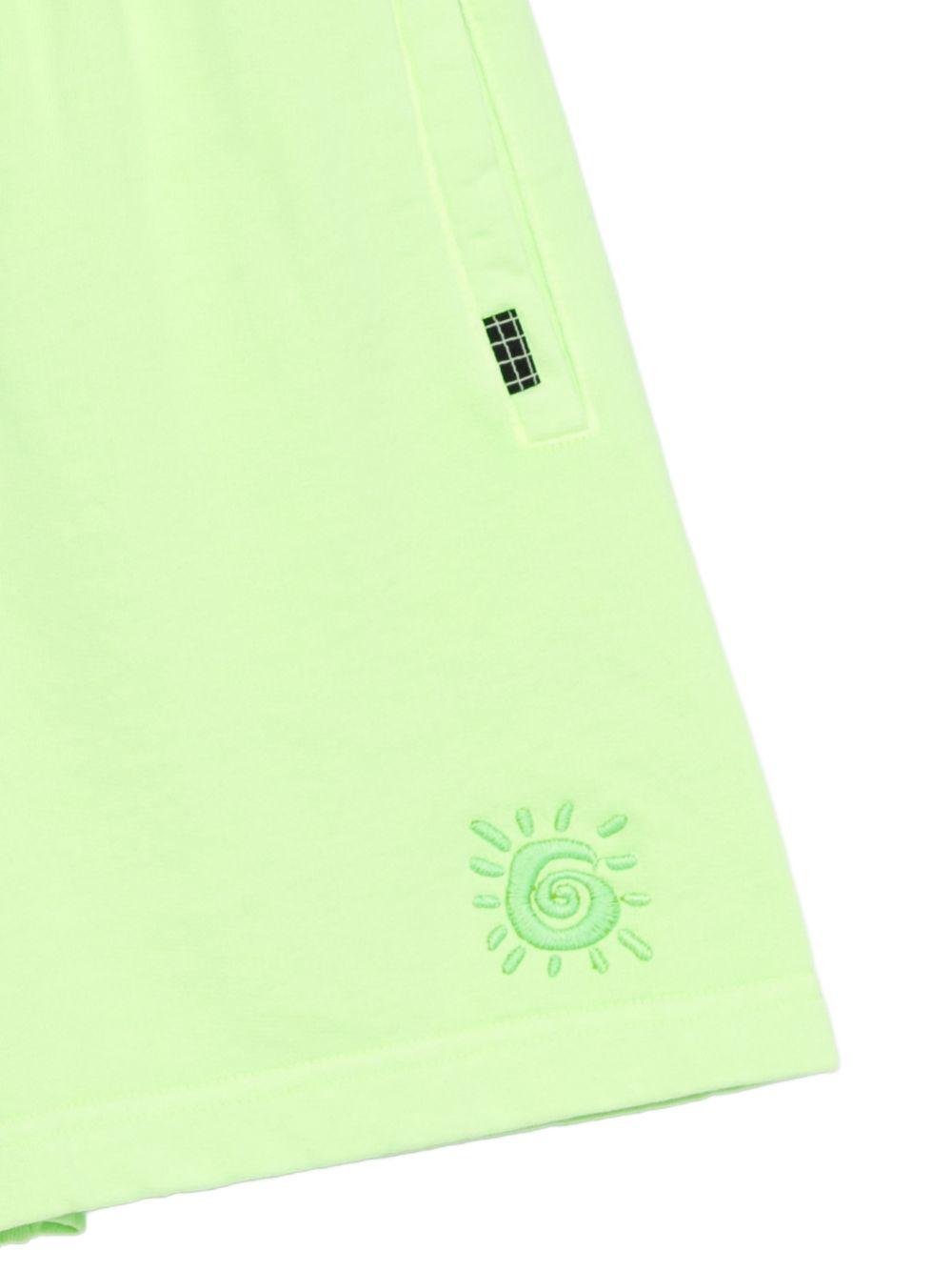 Shorts per bambina Molo verde con vita elasticizzata 6S26H207 5694 MOLO 