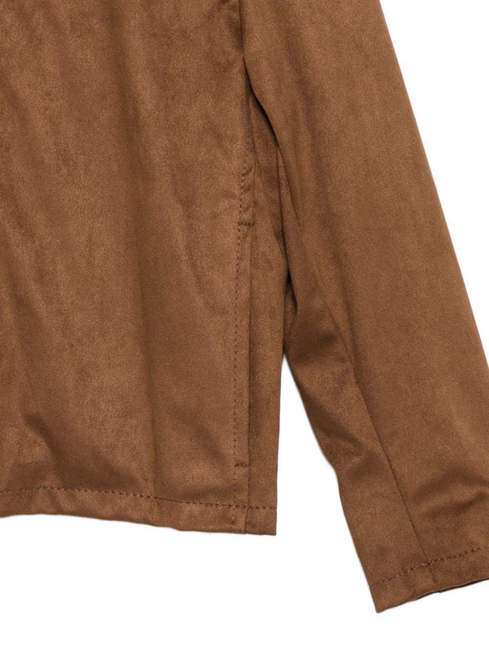 Giacca per bambino Paolo Pecora Kids marrone con zip PP4183 CAFFE PAOLO PECORA KIDS 