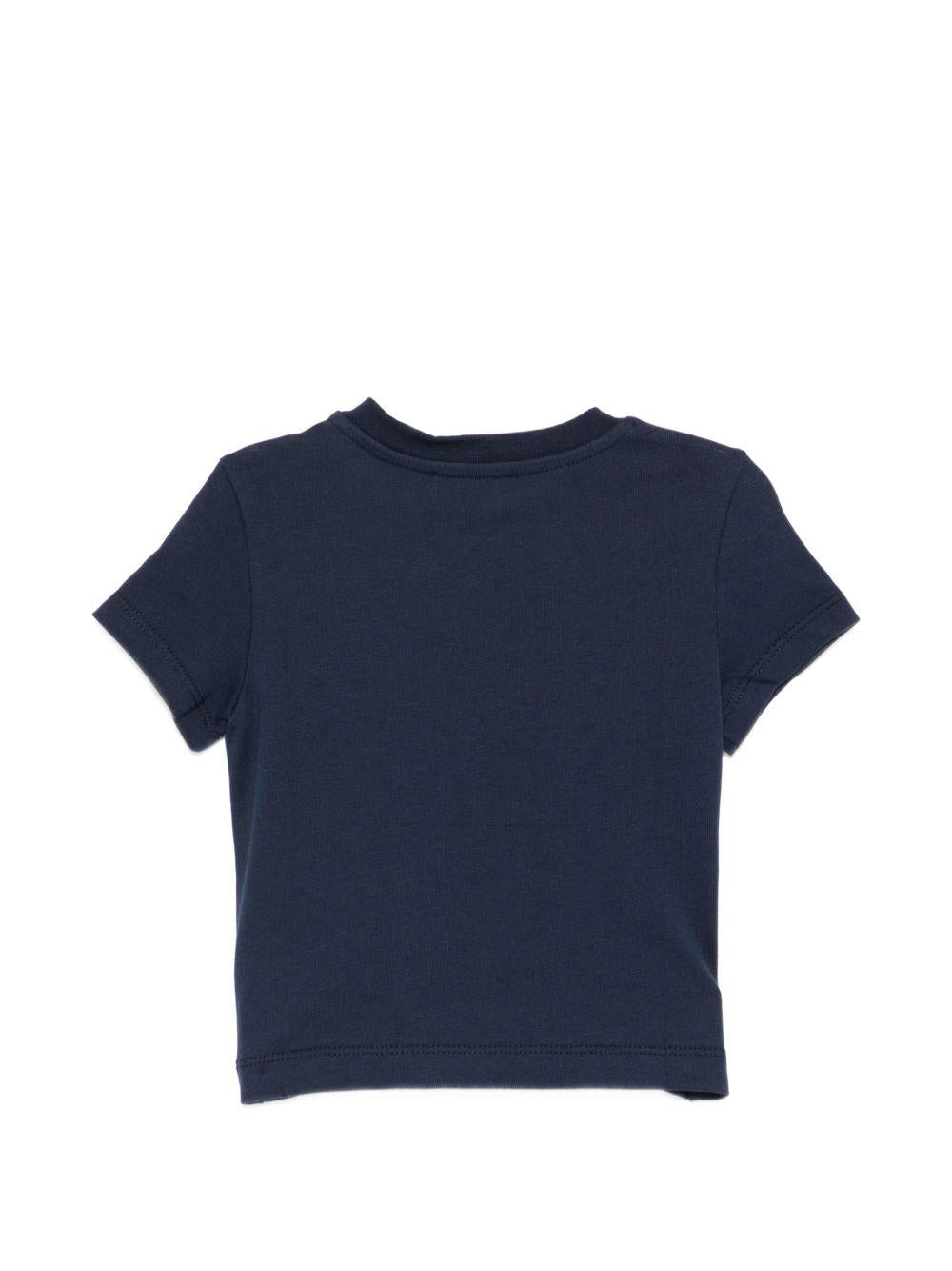 T-shirt per neonato Etro Kids blu con ricamo Pegaso GY8531 Z3672 617 ETRO KIDS 
