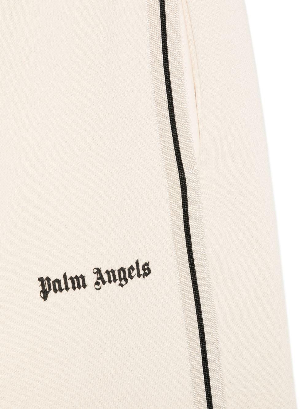 Pantalone per bambino Palm Angels Kids beige con striscia laterale PBCH012S26FLE001 092 PALM ANGELS KIDS 
