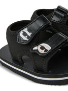 Sandali per bambini Karl Lagerfeld Kids nero con applicazione-ikon Z31183 09B KARL LAGERFELD KIDS 
