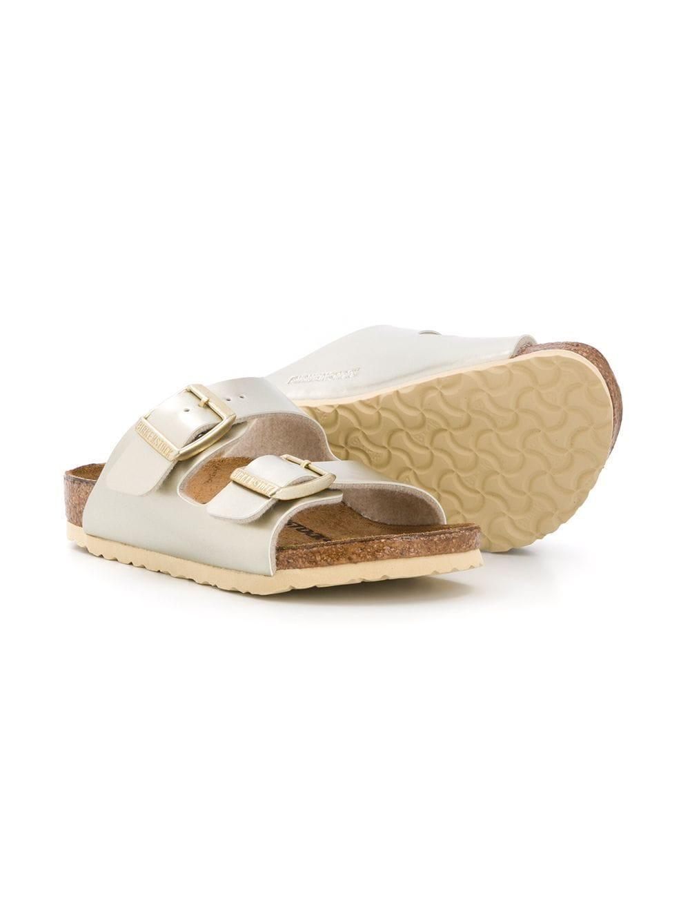 Ciabatta Arizona per bambina Birkenstock Kids color oro con fibbia 1014841 GOLD BIRKENSTOCK KIDS 