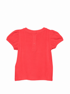 T-shirt per neonata Moschino Kids rossa con stampa Teddy Bear con cuore MLM02BLBA00 50109 MOSCHINO KIDS 
