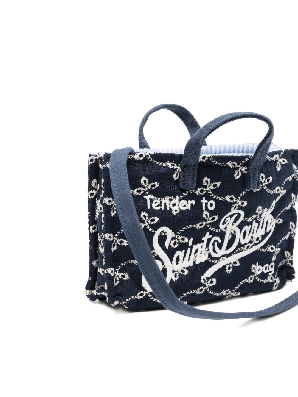 Phone Bag MC2 Saint Barth blu con logo sul davanti PHONE012 00560L MC2 ST. BARTH KIDS 