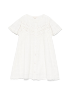 Abito per bambina Louise Misha bianco con maniche corte GRI-S25-S0142 SNOW LOUISE MISHA 