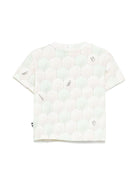 T-shirt per neonato Molo Riley beige con stampa all-over 6S25A202 9288 MOLO 