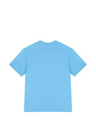 T-shirt per bambini MSGM Kids azzurra con stampa logo S6MSJUTH001 MS073 MSGM KIDS 