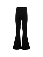 Pantaloni per bambina MSGM Kids neri con design a zampa S6MSJGPA071 110 MSGM KIDS 