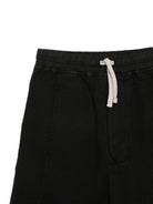 Shorts per bambino Rick Owens Kids neri con chiusura a coulisse BG01F3373FP 09 RICK OWENS KIDS 