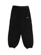 Pantaloni per bambino Off-White Kids neri con tasche cargo OBCF007F25FAB001 1018 OFF WHITE KIDS 