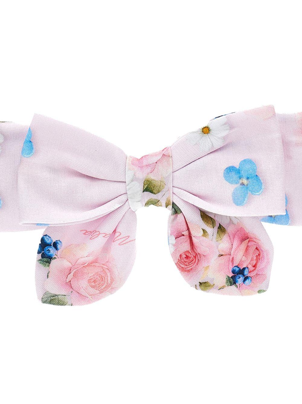Fascia per neonata Monnalisa rosa con fiocco 39G001 7653 0090 MONNALISA 