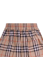 Shorts per bambina Burberry Kids beige con motivo Vintage Check all-over 8117159 B9368 BURBERRY KIDS 