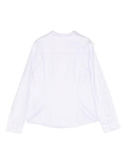 Camicia per bambino Emporio Armani Kids bianca con logo jacquard 8N4C09 1N06Z 0100 EMPORIO ARMANI KIDS 