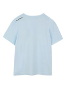 T-shirt per bambino Karl Lagerfeld Kids azzurra con stampa grafica Z31096 77X KARL LAGERFELD KIDS 