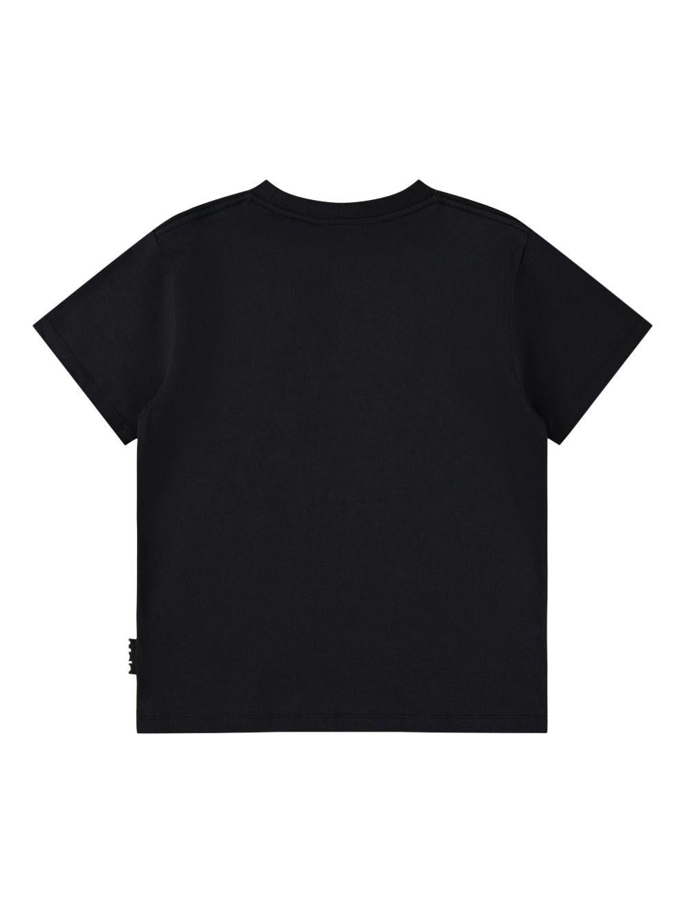 T-shirt per bambino Molo nera con stampa grafica stile Basket 1S26A206 9830 MOLO KIDS 