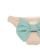 Costume per neonata MC2 Saint Barth Kids beige con cuciture tono su tono MAD0001 00075L MC2 ST. BARTH KIDS 