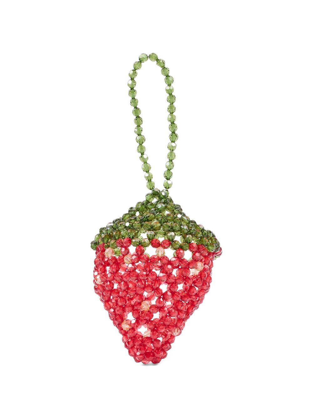 Borsa per bambina Konges Sløjd rossa a forma di fragola KS105030 STRAWBERRY KONGES SLOJD KIDS 