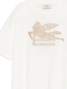 T-shirt per bambino Etro Kids bianca con motivo Pegaso GZ8H21 Z3672 102 ETRO KIDS 