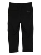Pantaloni per bambini MSGM Kids neri con elastico in vita e orli svasati F5MSJUPA054 MS040 MSGM KIDS 