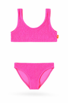 Bikini per bambina Molo Nola fucsia con trama effetto crêpe 8S26P106 8489 MOLO KIDS 