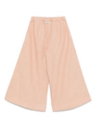Pantaloni per bambina Donsje Fifis rosa con applicazione a fiori 4092301 00108 DONSJE KIDS 