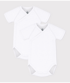Set di due body per neonati Petit Bateau bianchi con manica corta 54220 00 PETIT BATEAU KIDS 