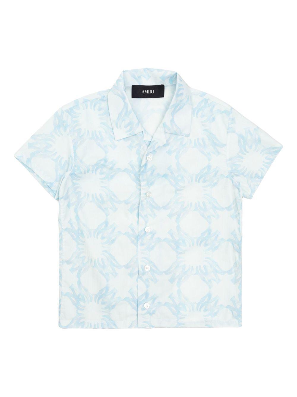 Camicia per bambino AMIRI KIDS azzurro a maniche corte AKSTCA1012 892 AMIRI 