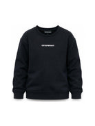 Felpa per bambino Emporio Armani Kids blu con logo sul davanti EB000302 AF14681 UB118 EMPORIO ARMANI KIDS 