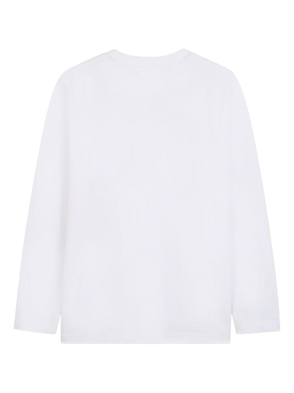 T-shirt per bambino Hugo Kids bianca con dettaglio logo stampato G00437 10P Hugo 