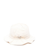 Cappello da pescatore per neonato Donsje beige con ricamo rana 4099203 00003 DONSJE KIDS 