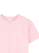 T-shirt per bambina Givenchy Kids rosa girocollo in cotone H31075 44Z GIVENCHY KIDS 