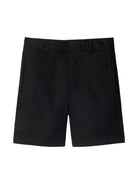 Shorts per bambino Burberry Kids nero con motivo con ricamo Equestrian Knight sul retro 8095748 A1189 BURBERRY KIDS 