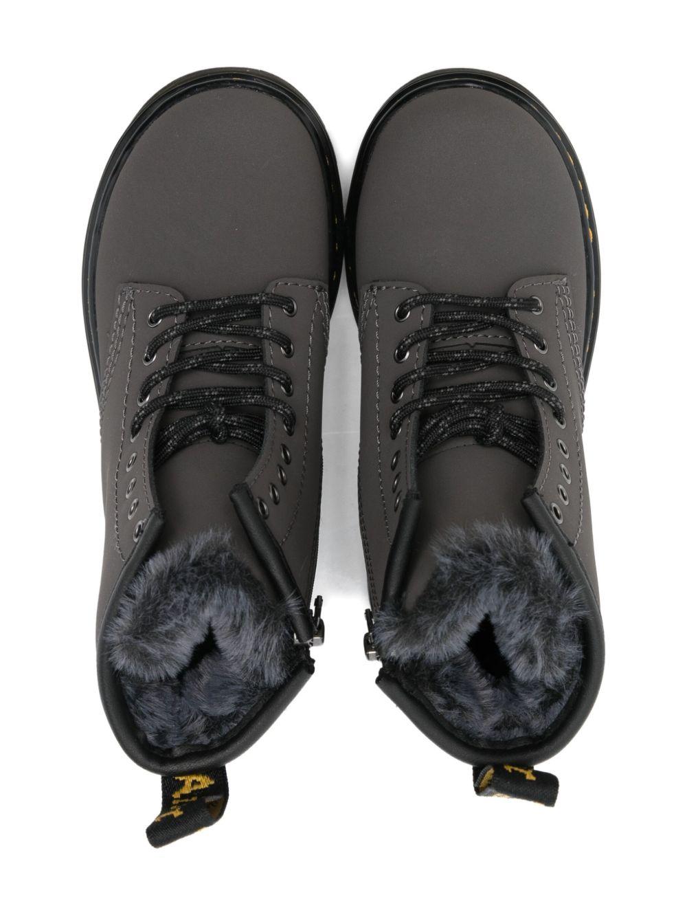Stivali per bambina Dr. Martens Kids grigi con lacci 41481020 1460 GUNMETAL Dr martens kids 