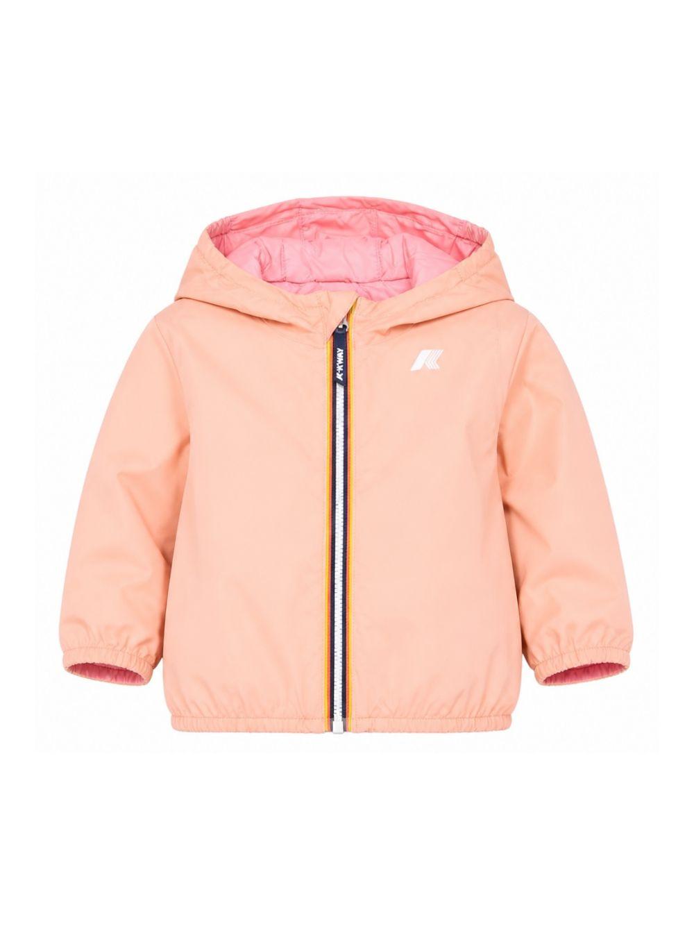 Giubbino per neonata K-Way Kids rosa pesca con cerniera K2123IW C54 K-WAY KIDS 