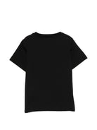 T-shirt per bambino Balmain Kids nera con logo sul davanti BY8R11 Z3672 930BC BALMAIN KIDS 