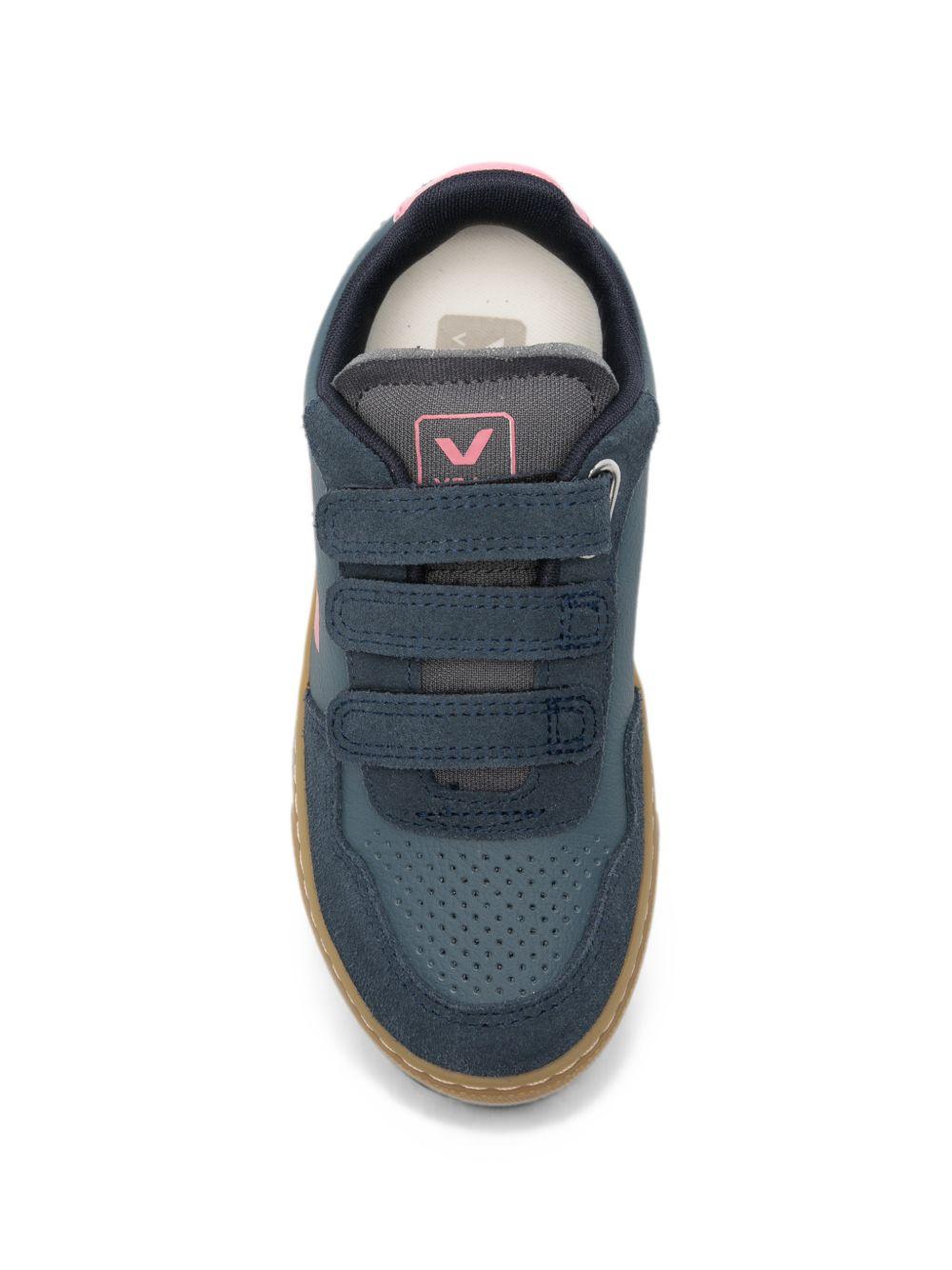 Sneakers V-90 per bambini Veja Kids blu con chiusura a strappi SX2021783 CALIFORNIA MARY NAUTICO VEJA KIDS 