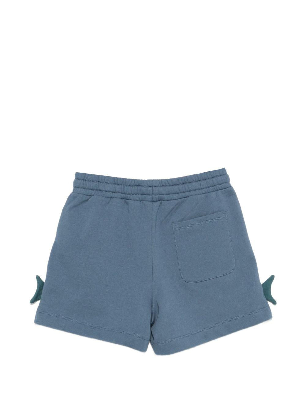 Shorts per bambino Stella McCartney Kids blu con dettagli balena TY6P99 Z3409 61B STELLA McCARTNEY KIDS 