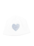 Berretto per neonato La Stupenderia bianco con motivo a cuore azzurro 1TBCP12 L24 LA STUPENDERIA KIDS 