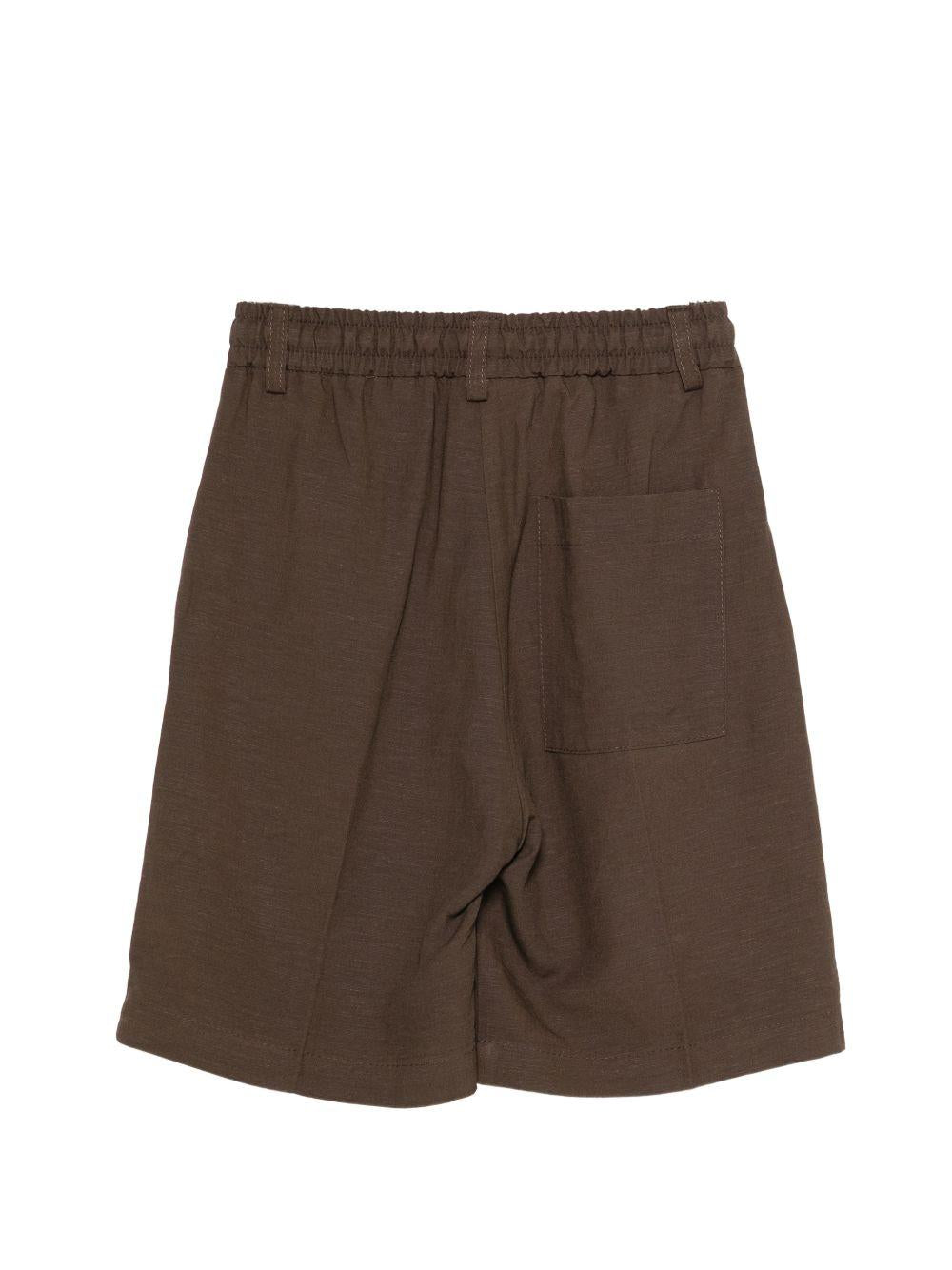 Shorts per bambino Paolo Pecora Kids marrone con coulisse PP4217 EBANO PAOLO PECORA KIDS 