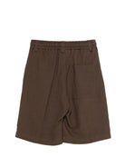 Shorts per bambino Paolo Pecora Kids marrone con coulisse PP4217 EBANO PAOLO PECORA KIDS 