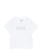 Tuta sportiva per neonato BOSS Kids azzurro con inserti J53049 771 BOSS KIDS 