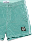 Costume da bagno per bambino Stone Island Junior verde con logo L1S16B100002S0043 V0044 STONE ISLAND KIDS 