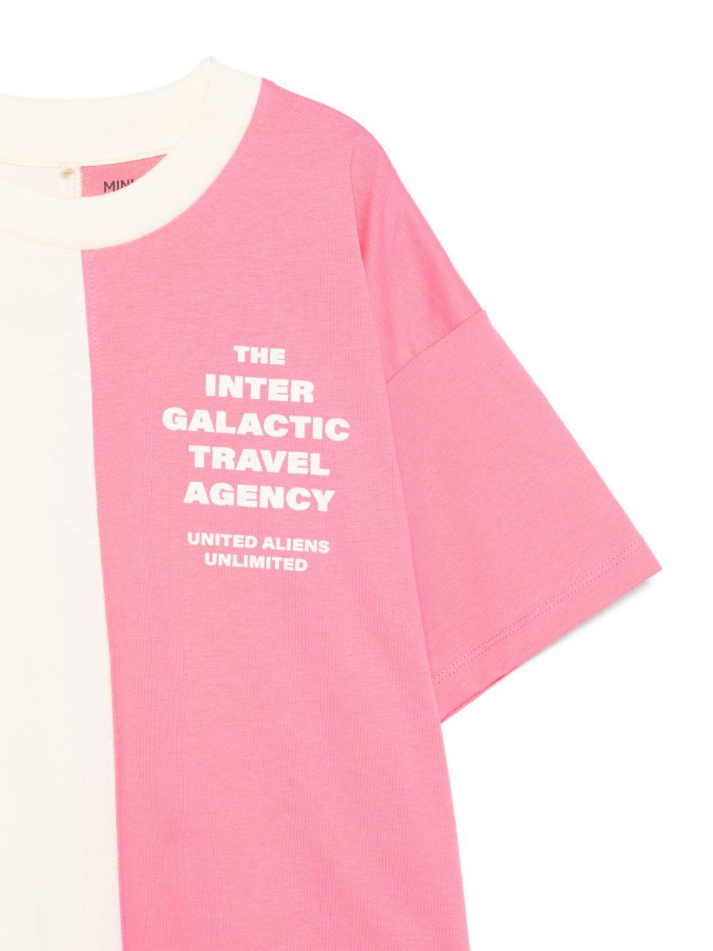 T-shirt per bambina Mini Rodini multicolor con scritta "The inter galactic travel agency" 26220169 MULTI MINI RODINI KIDS 